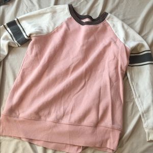 Pink crew neck sweater